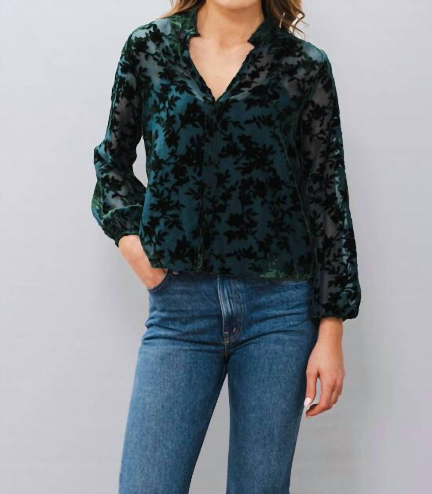 Lucy Paris - Jacaranda Burnout Top