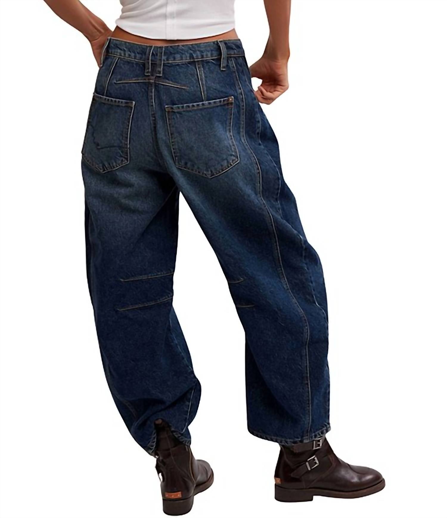 Free People - Good Luck Mid Rise Barrel Jeans