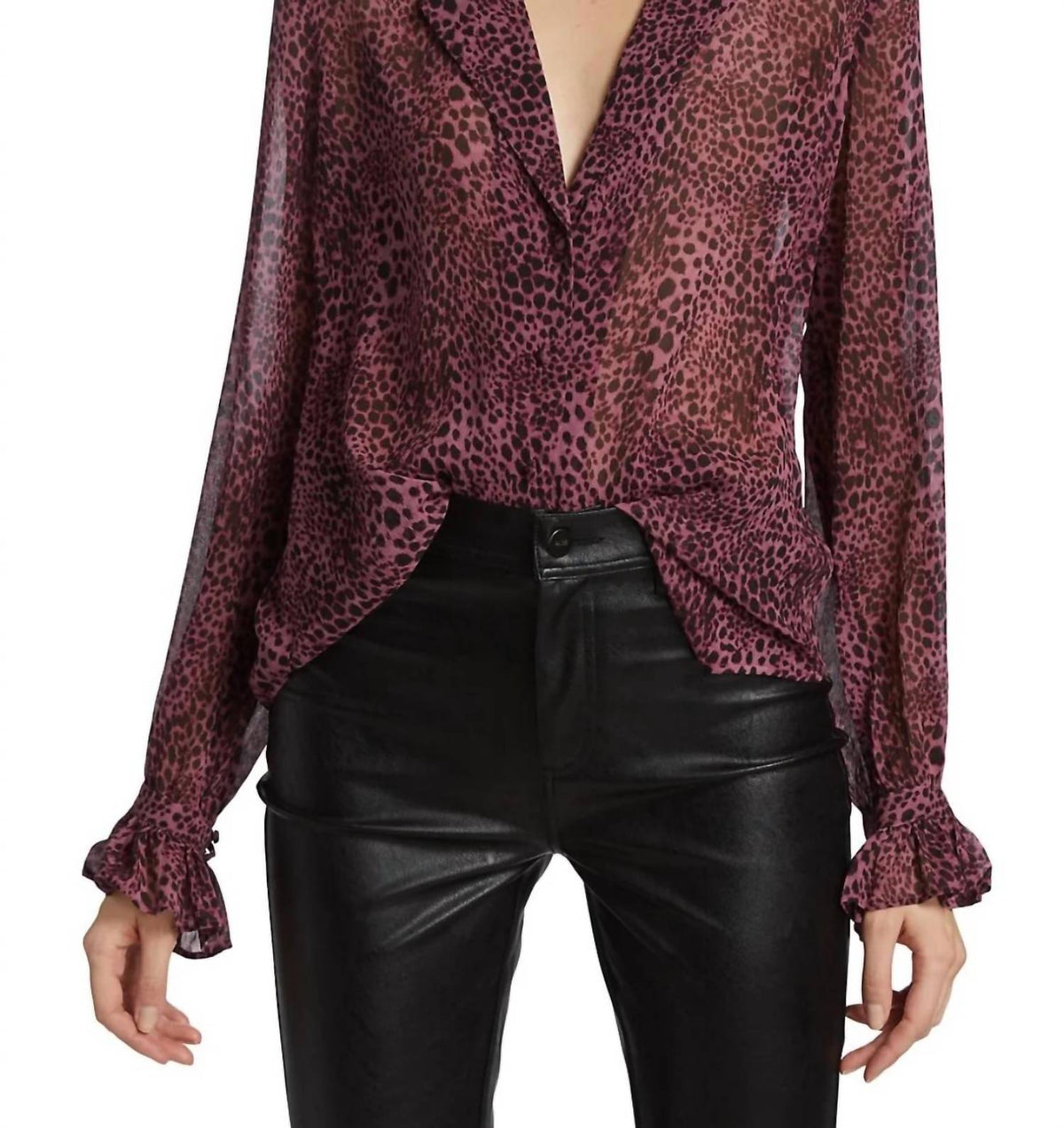 Paige - Ellyn Sheer Silk Shirt