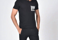 Eight X - Crew Neck With Silicone Biker Patch T-Shirt