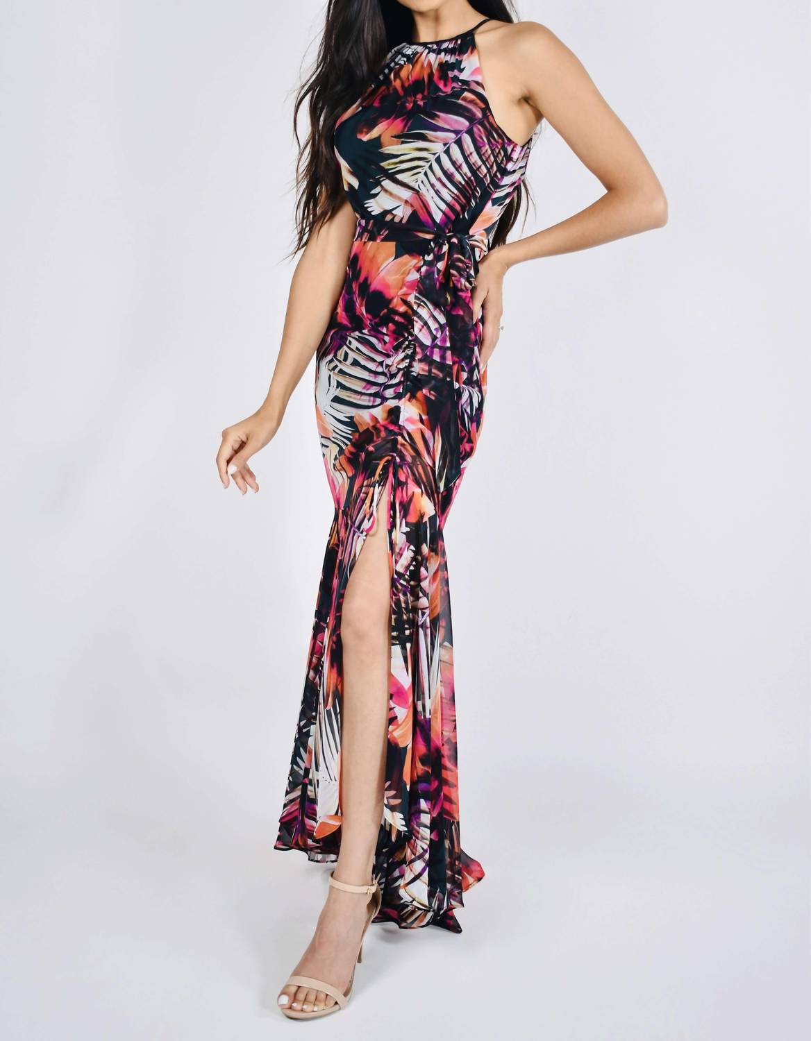 Frank Lyman - Bryndsay Long Halter Dress
