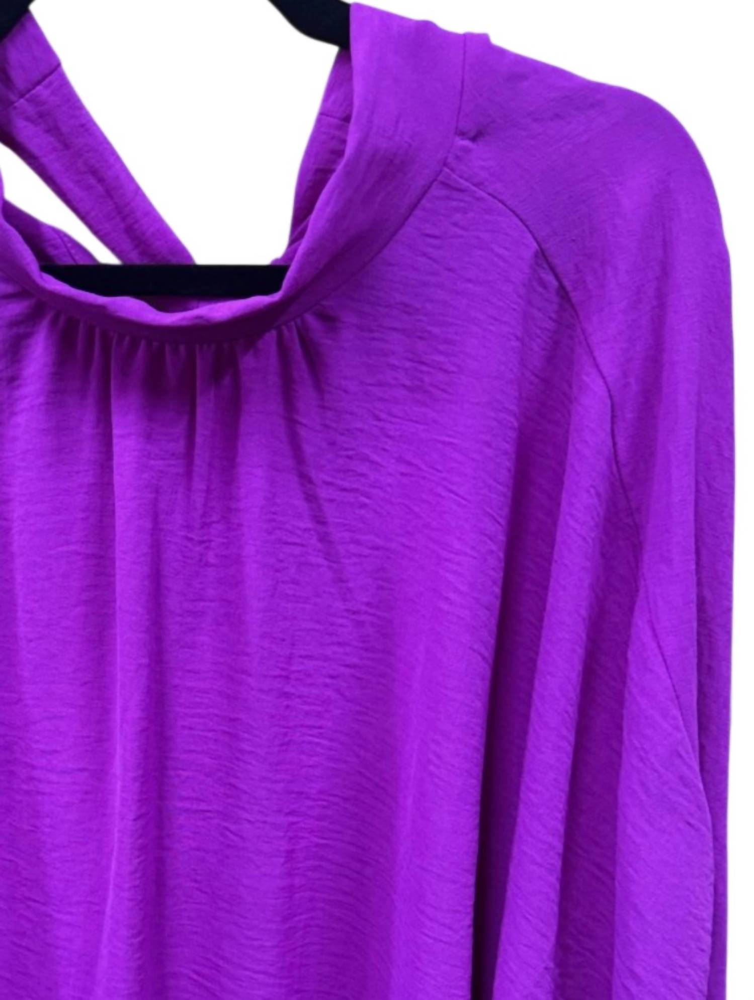 Pixi + Ivy - Women's Tie Back Mock Neck Tunic Top
