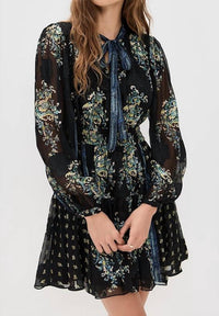 Ulla Johnson - Maris Necktie Long Sleeve Mini Dress
