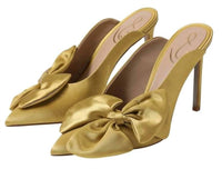 Sam Edelman - Women's Azalea Slip On Pointed Toe Bow Detailed Stiletto Pumps.
