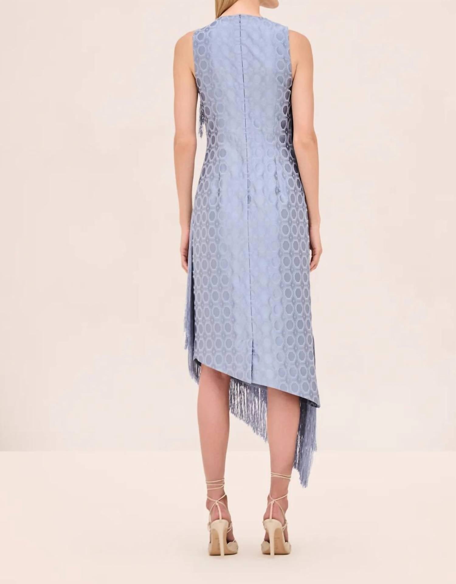 ALEXIS Costa Sleeveless Dress in blue - women's dress - detail view