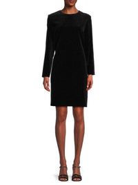Theory - Wynter Studded Velvet Sheath Dress