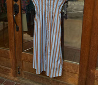 Thml - Fall Social Striped Button Up Maxi Dress