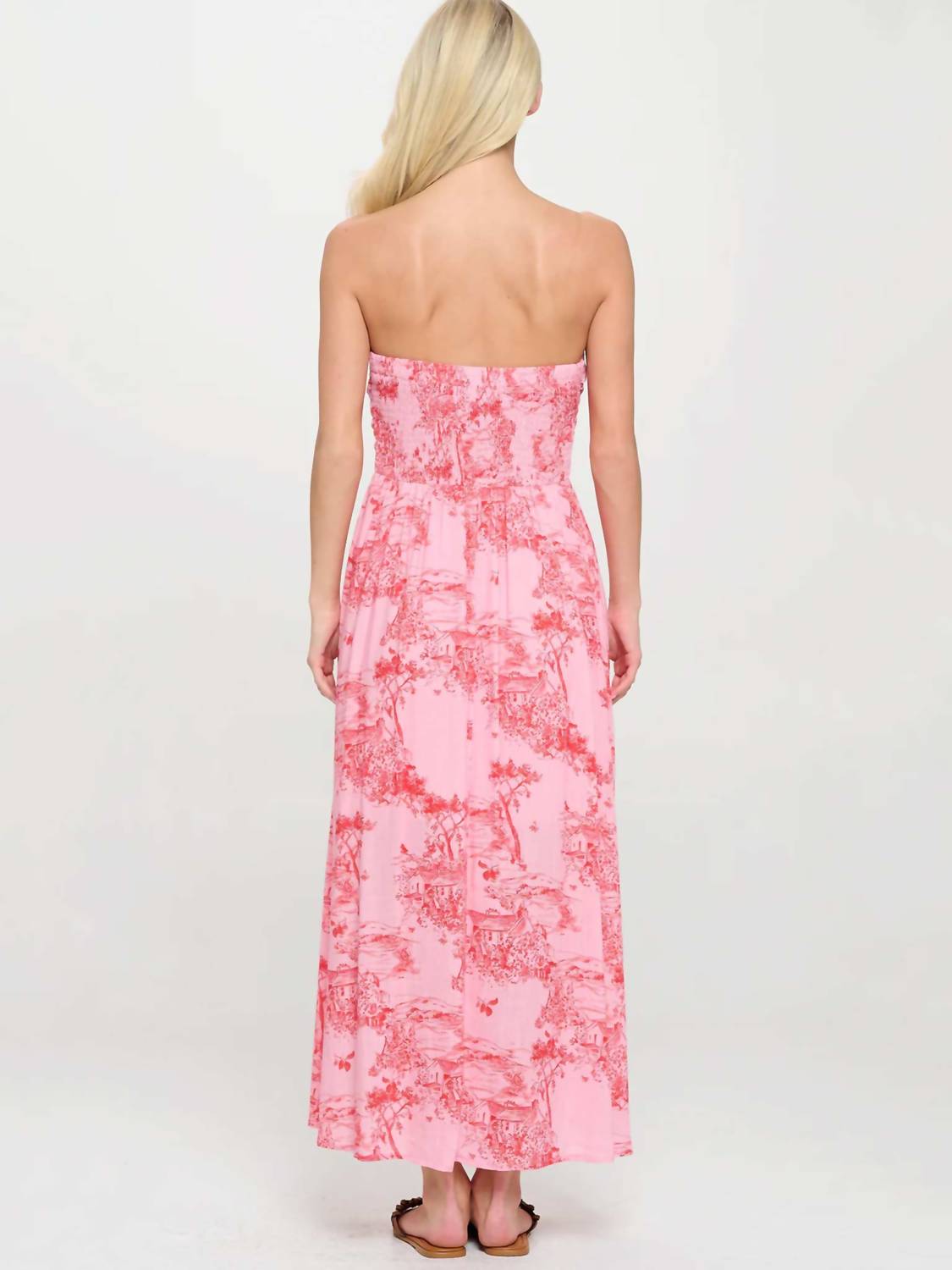 Meet Me In Santorini - Tube Maxi Dress