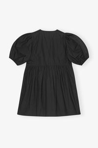 Ganni - Cotton Poplin Tie String Mini Dress