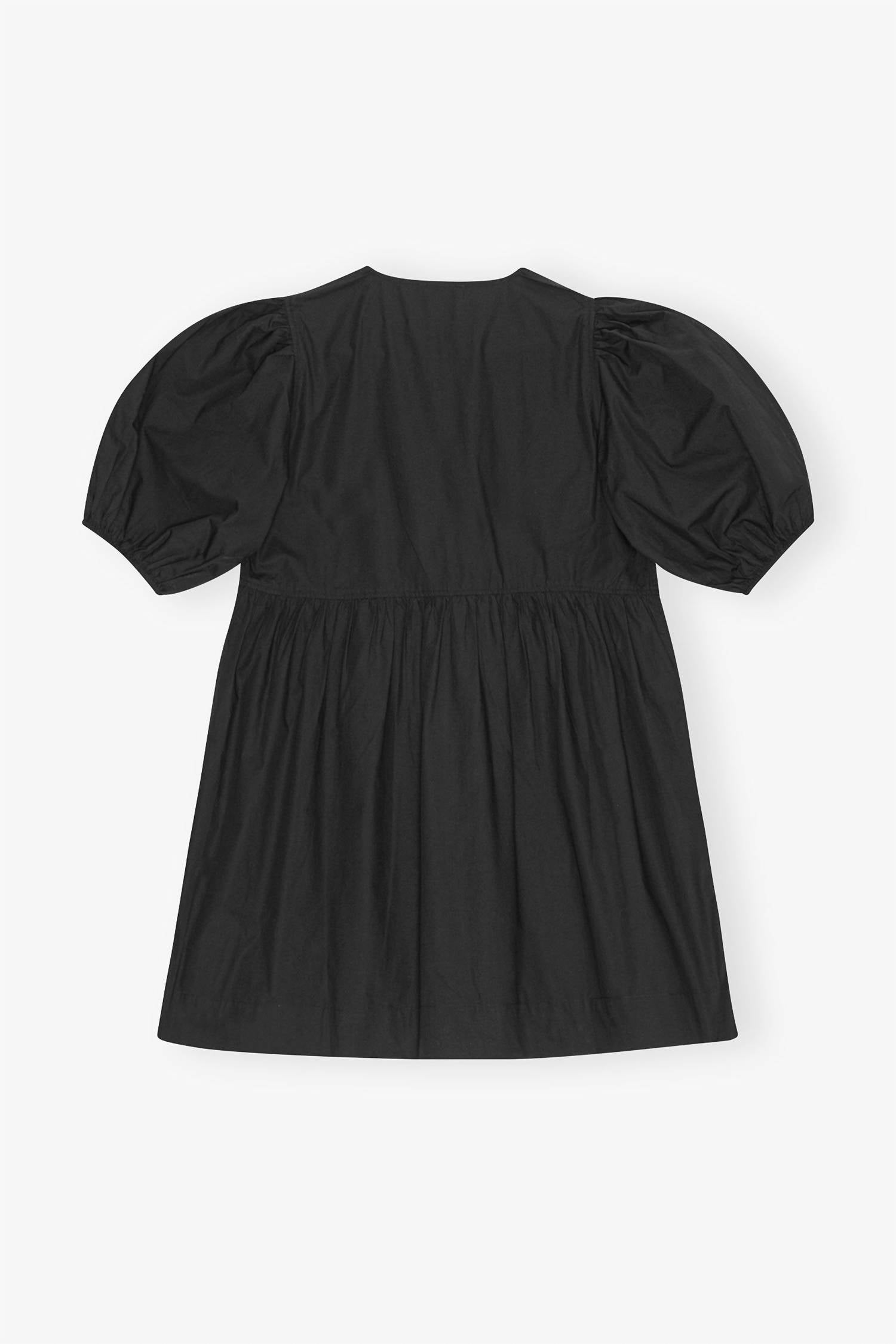 Ganni - Cotton Poplin Tie String Mini Dress