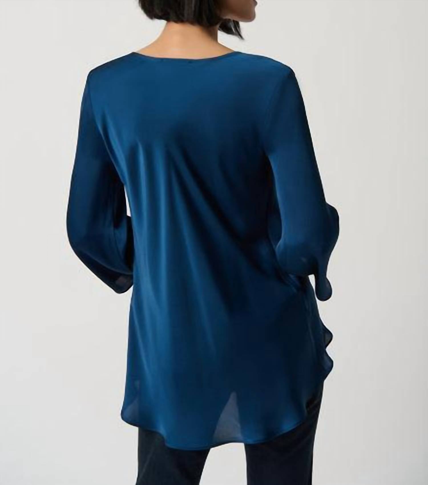 Joseph Ribkoff - Draped Satin Blouse