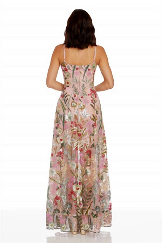 Dress The Population - Umalina Sequin Embroidered Gown