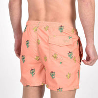 Eight X - Sombrero Cactus Print Swim Trunks