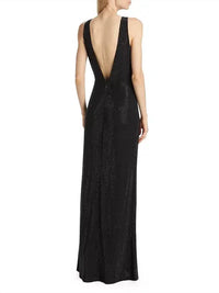 Ramy Brook - Rosalyn Studded V-neck Gown