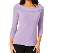 Off The Shoulder Ribbed Detail Top