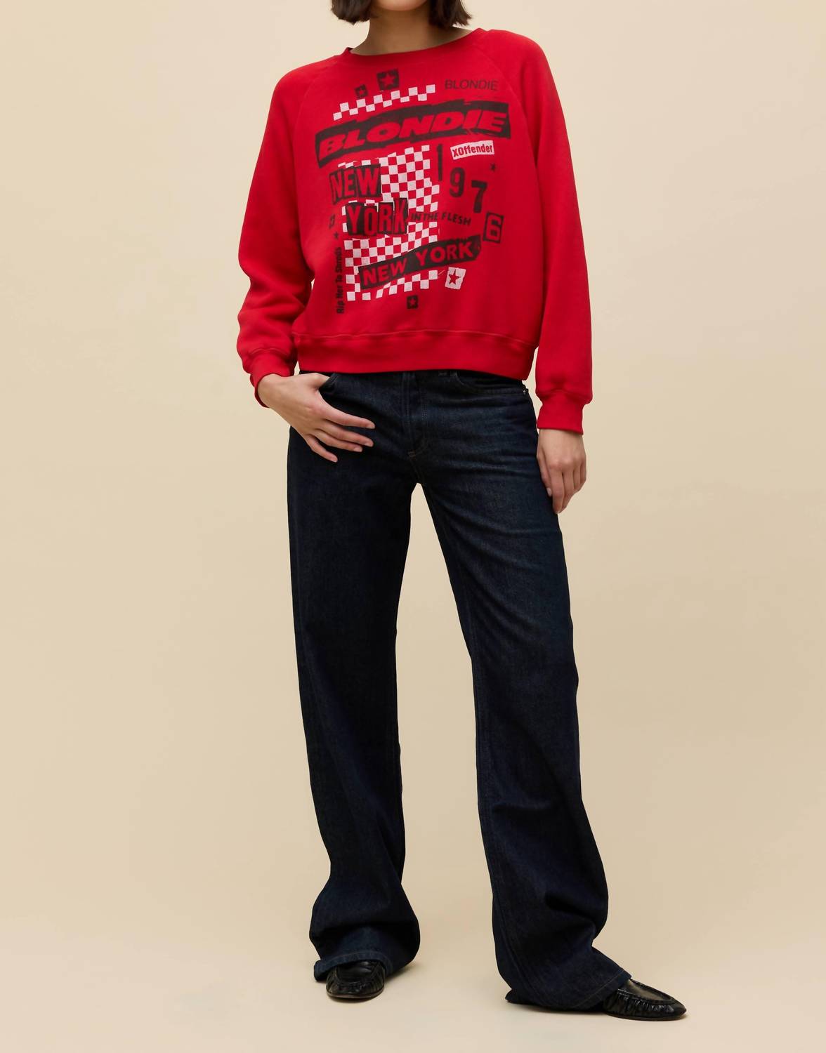 Daydreamer - Blondie Self-titled Shrunken Raglan Sweatshirt