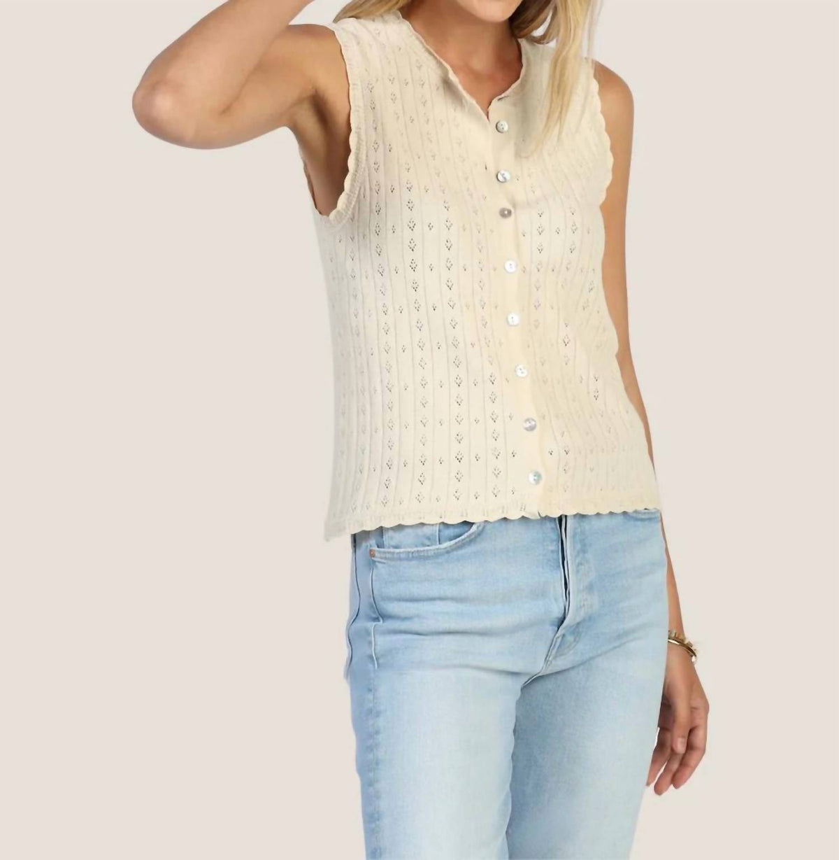 Dylan - Jesse Sleeveless Cardigan Sweater