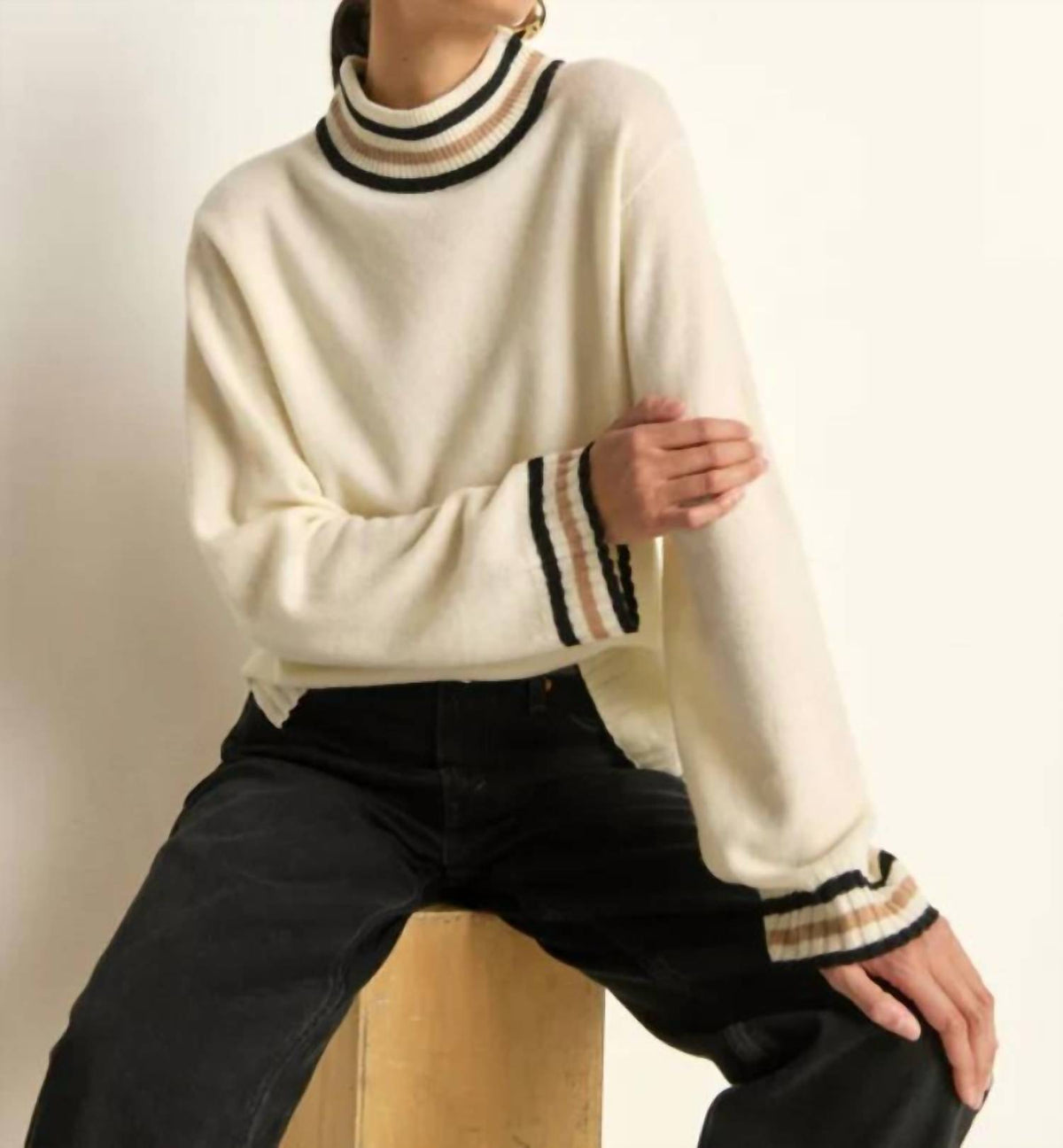 Nation Ltd - Tommie Mock Neck Sweater