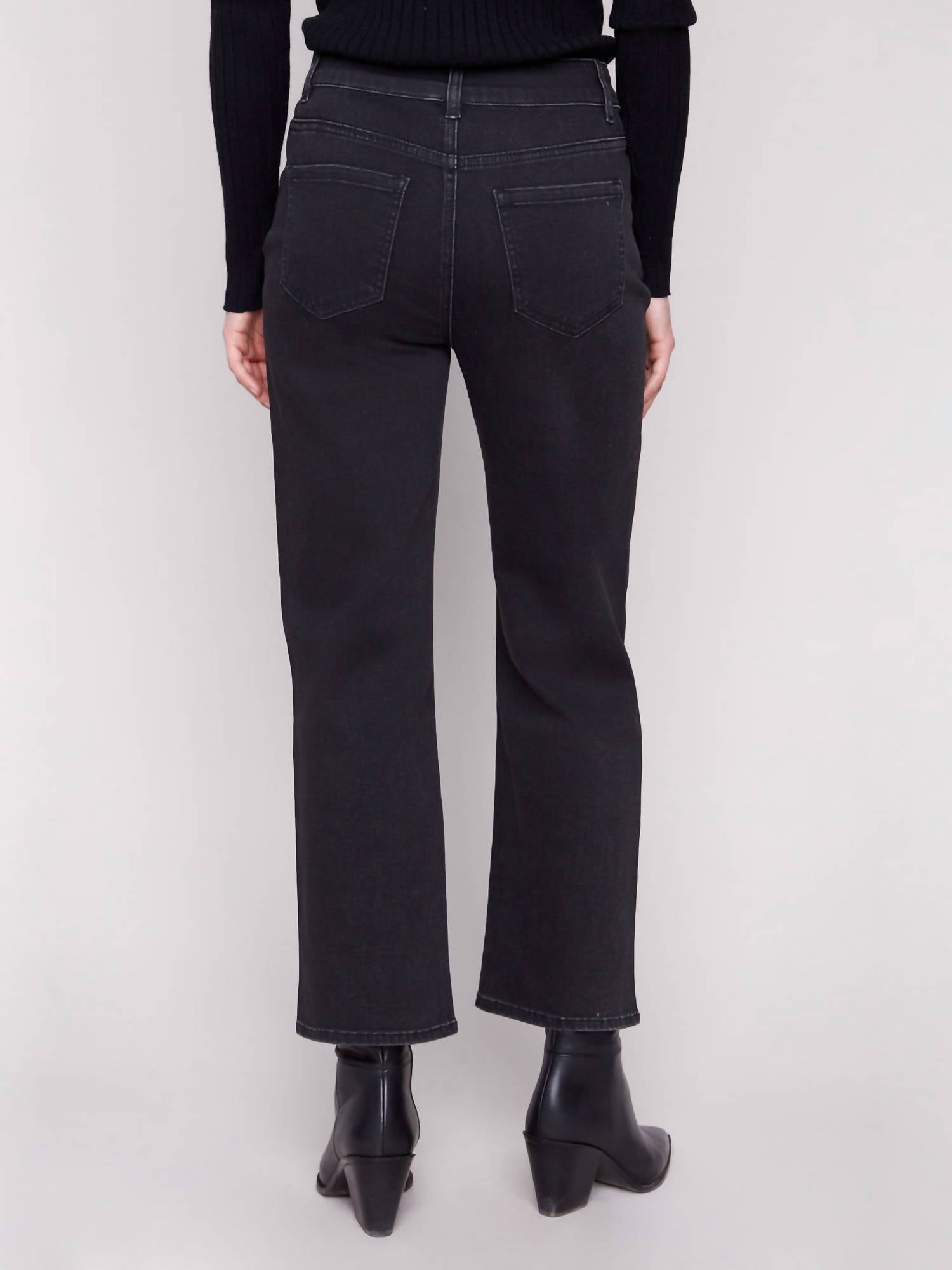 Charlie B - Straight Leg Jeans With Side Studs