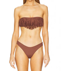 L*Space - Dixie Strapless Fringe Bikini Top