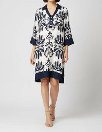 She + Sky - Half Sleeve Printed Dress
