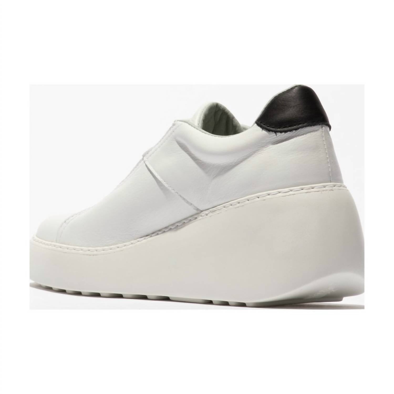 FLY LONDON Women's Dito Wedges Shoes in white - women's shoe - alternate view