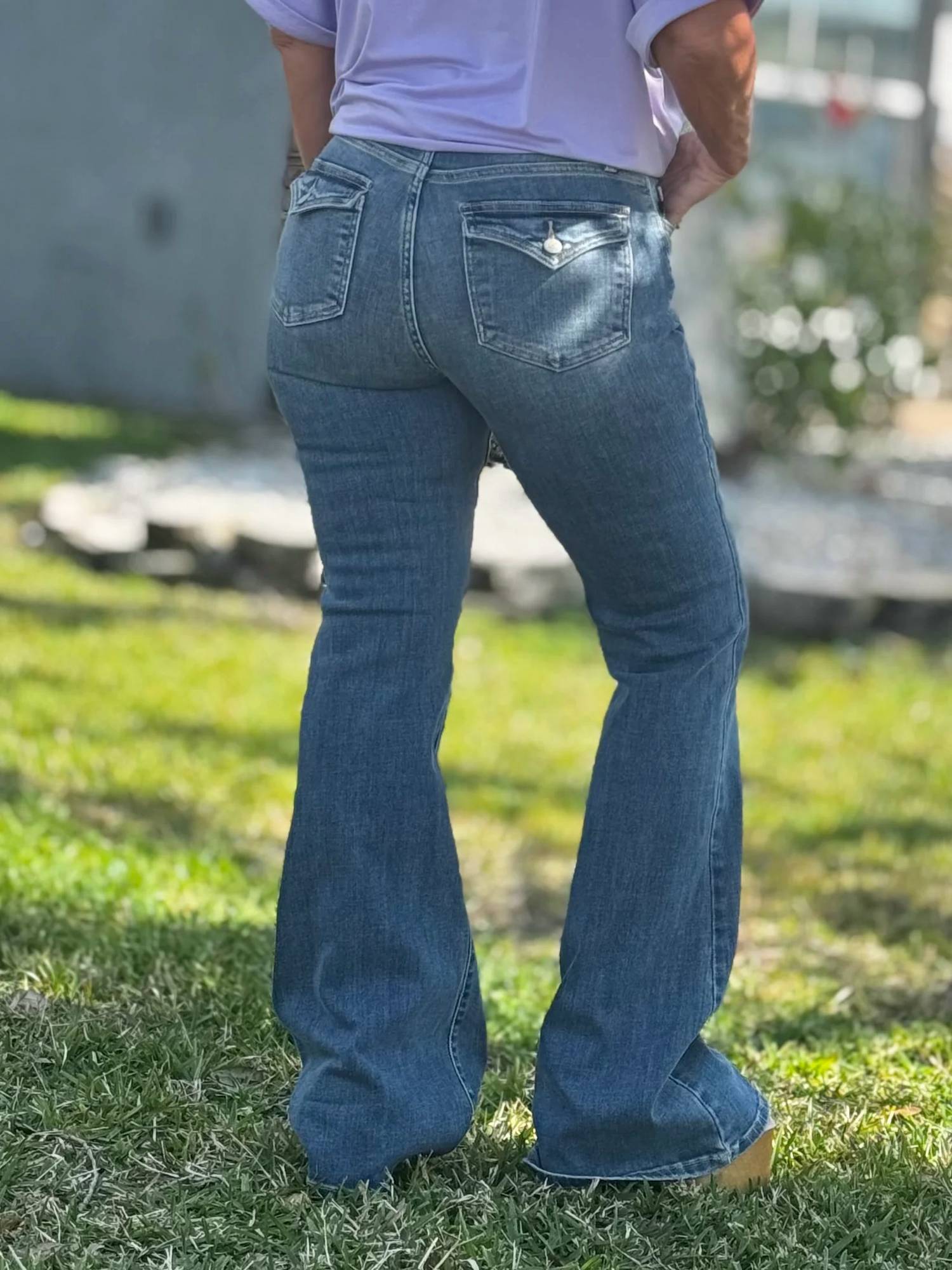 Judy Blue - Double The Fun Flare Jeans