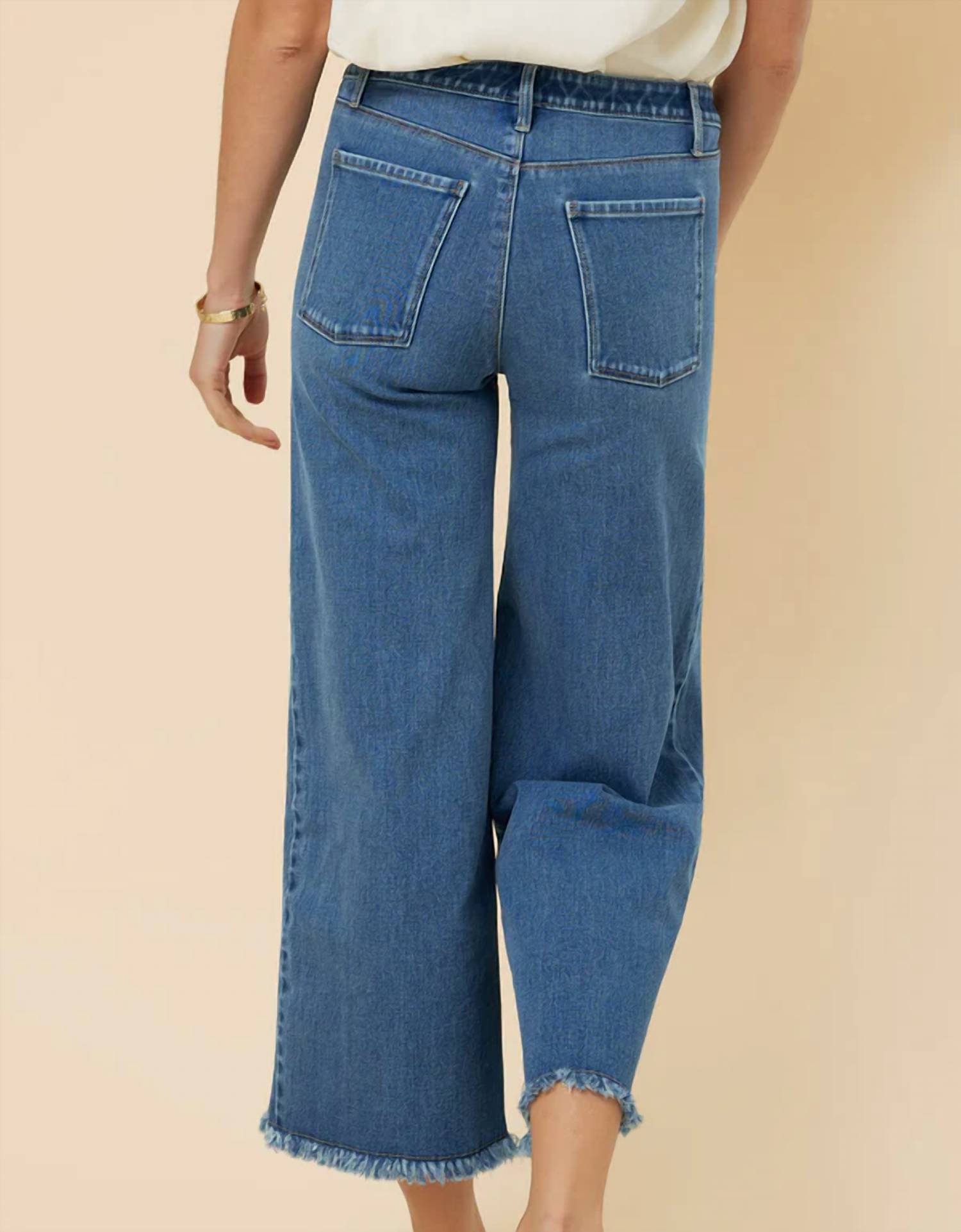 Spartina 449 - Nayla Fringe Wide Leg Crop Jeans