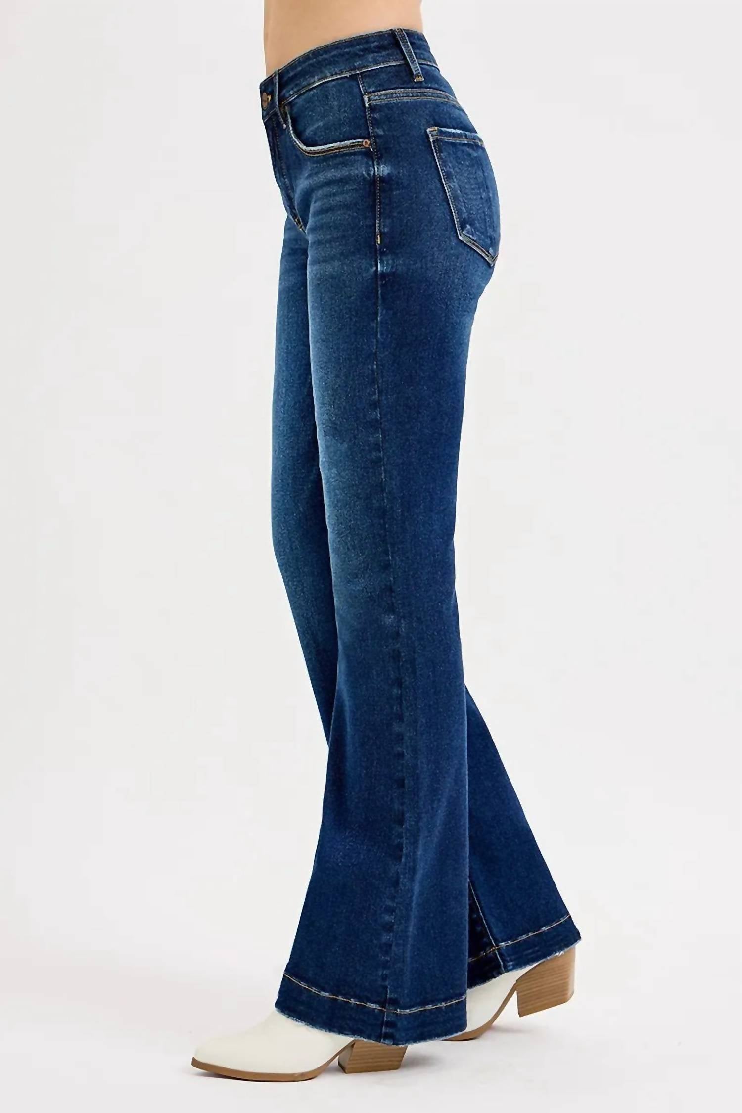 Risen - Tummy Control Mid Rise Flare Jeans