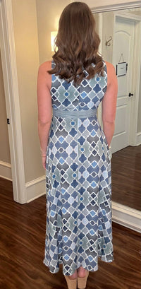 SoulofMu Sleeveless Dress in blue - women's dress - alternate view