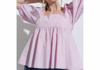 Baby Doll Back Tie Blouse