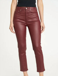 DAZE Women's Daily Driver Jeans in coated wine lips - women's jeans