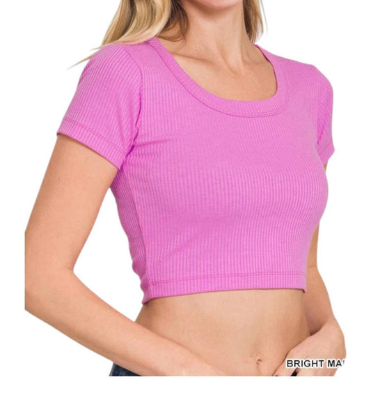 Heimish Usa - Seamless Ribbed Crop Top