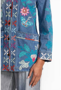 Johnny Was - LONG DENIM WORKER JACKET PETRA