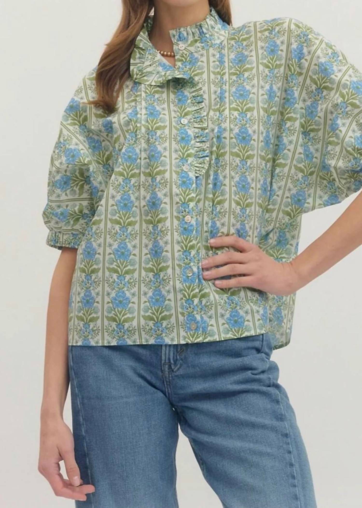 Entro - Floral Vines Top