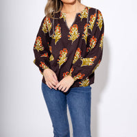 Thml - Petal Pop V-Neck Top