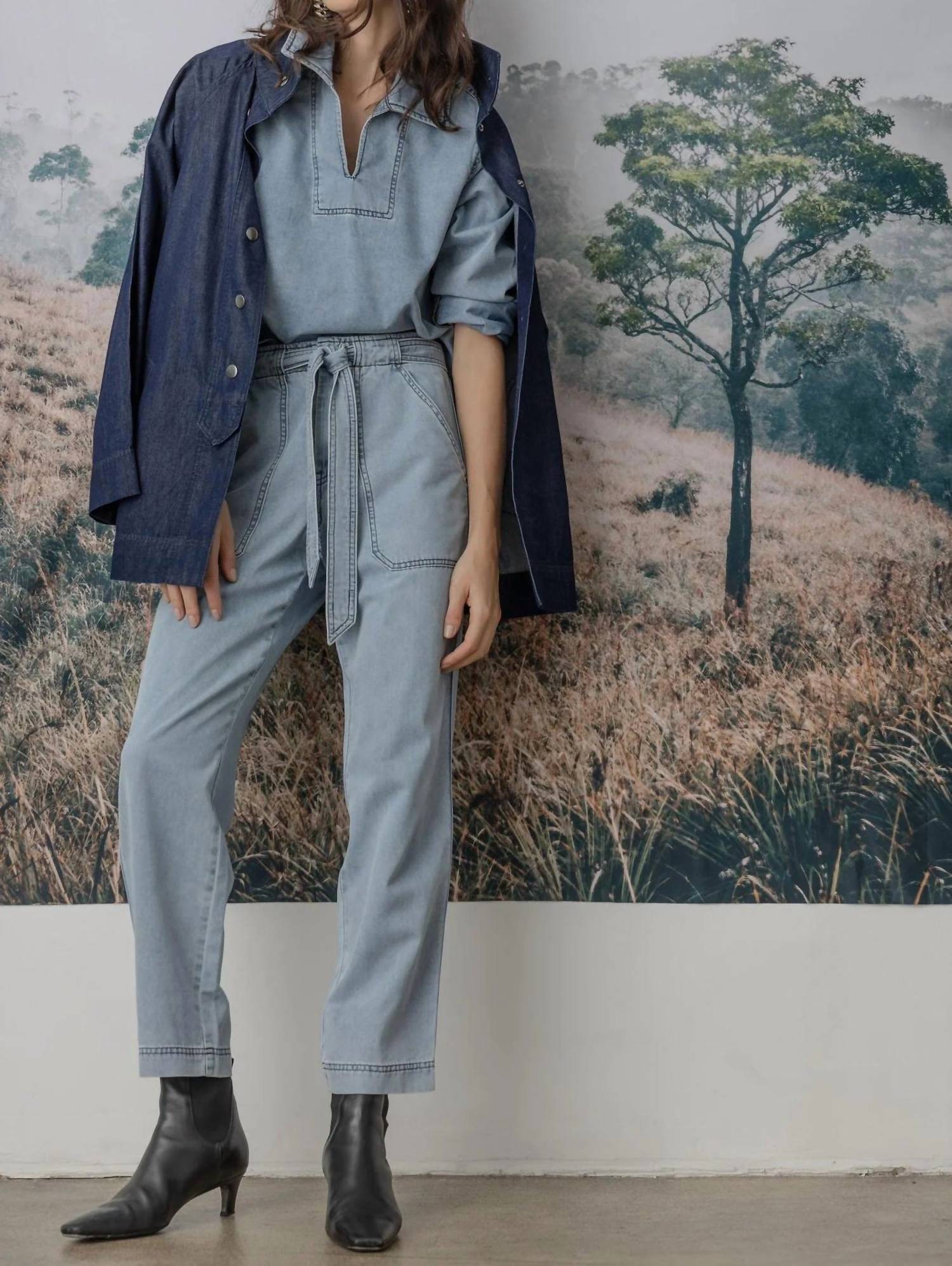 Lilla P - Denim Collared Shirt