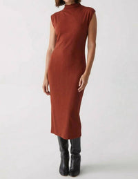 Michael Stars - Iolanda Power Shoulder Midi Dress
