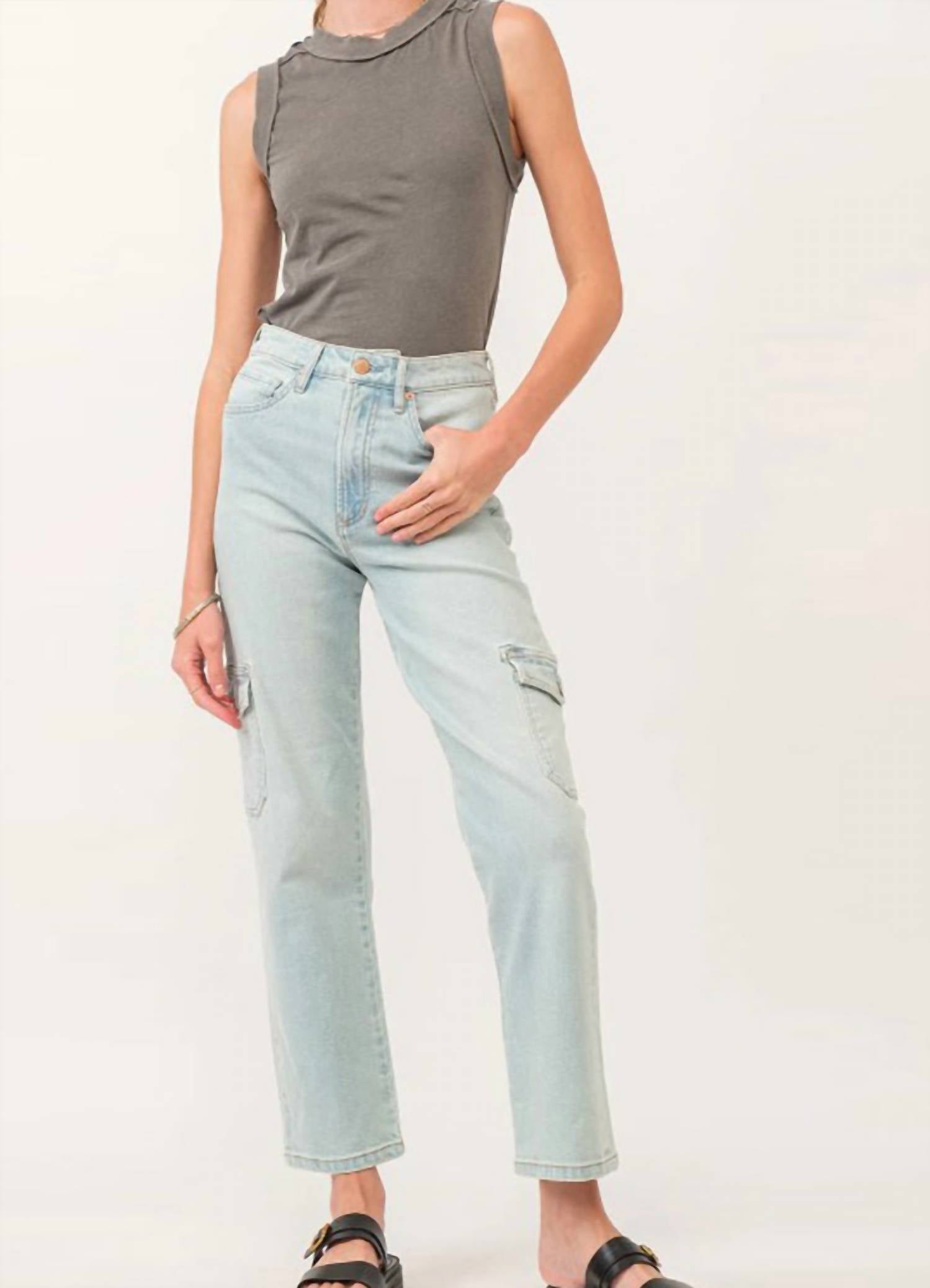 DEAR JOHN DENIM 90s High Rise Ankle Straight Leg Jeans in foster - women's jeans