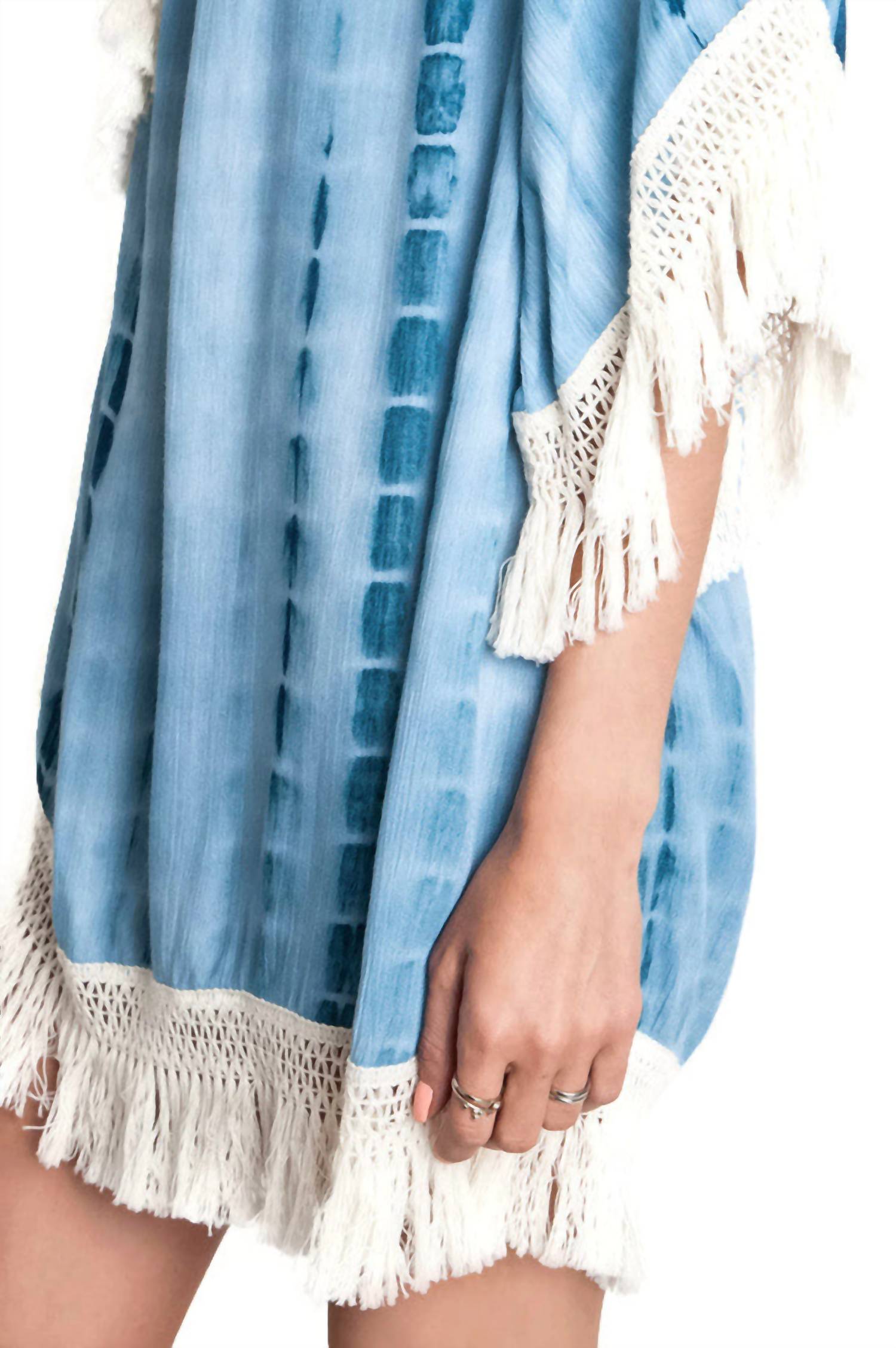 Umgee - Tie Dye Tassel And Fringe Dress