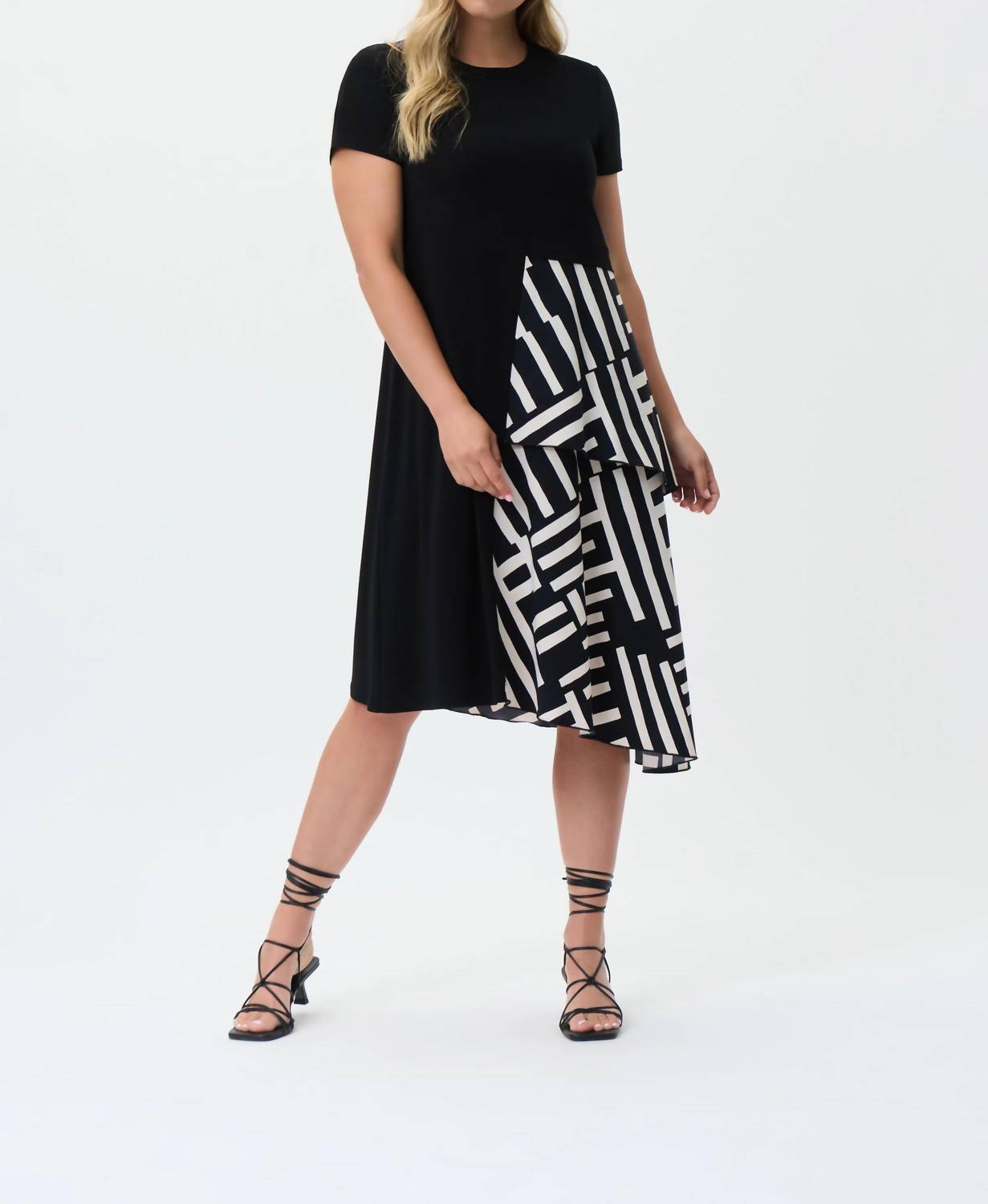 Joseph Ribkoff - Soren Silky Knit Woven Midi Dress