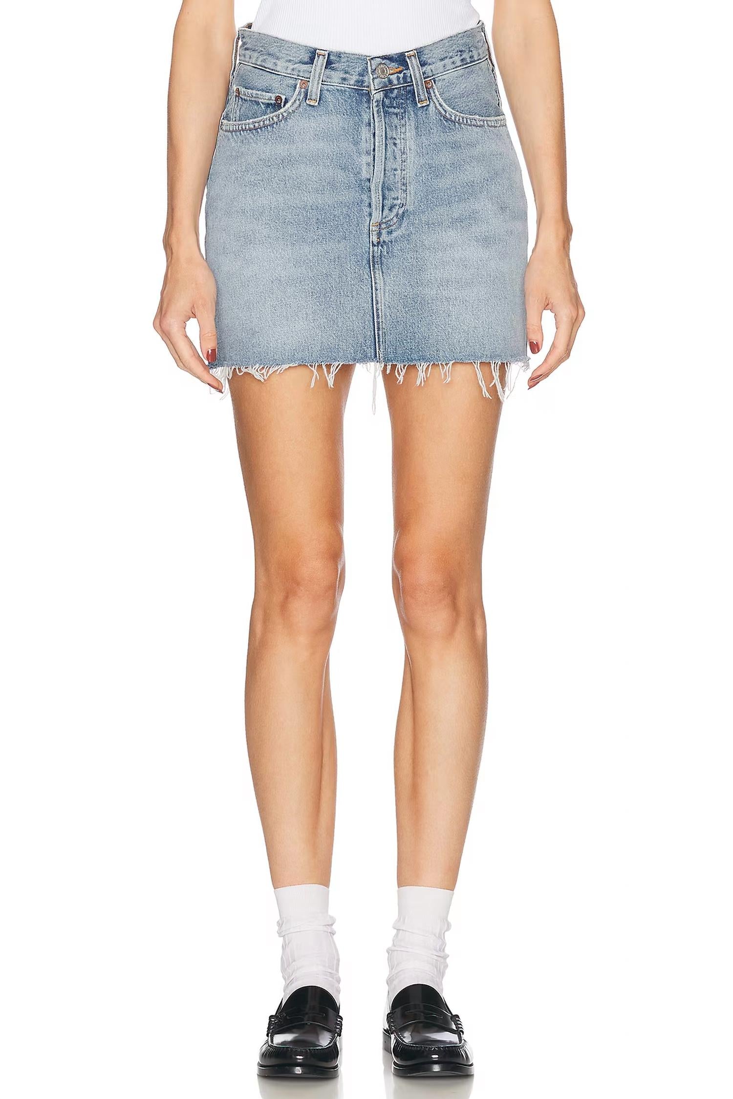 Agolde - V-waist Mini Skirt