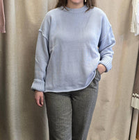Creamon - Boyfriend Fit Crewneck Sweater