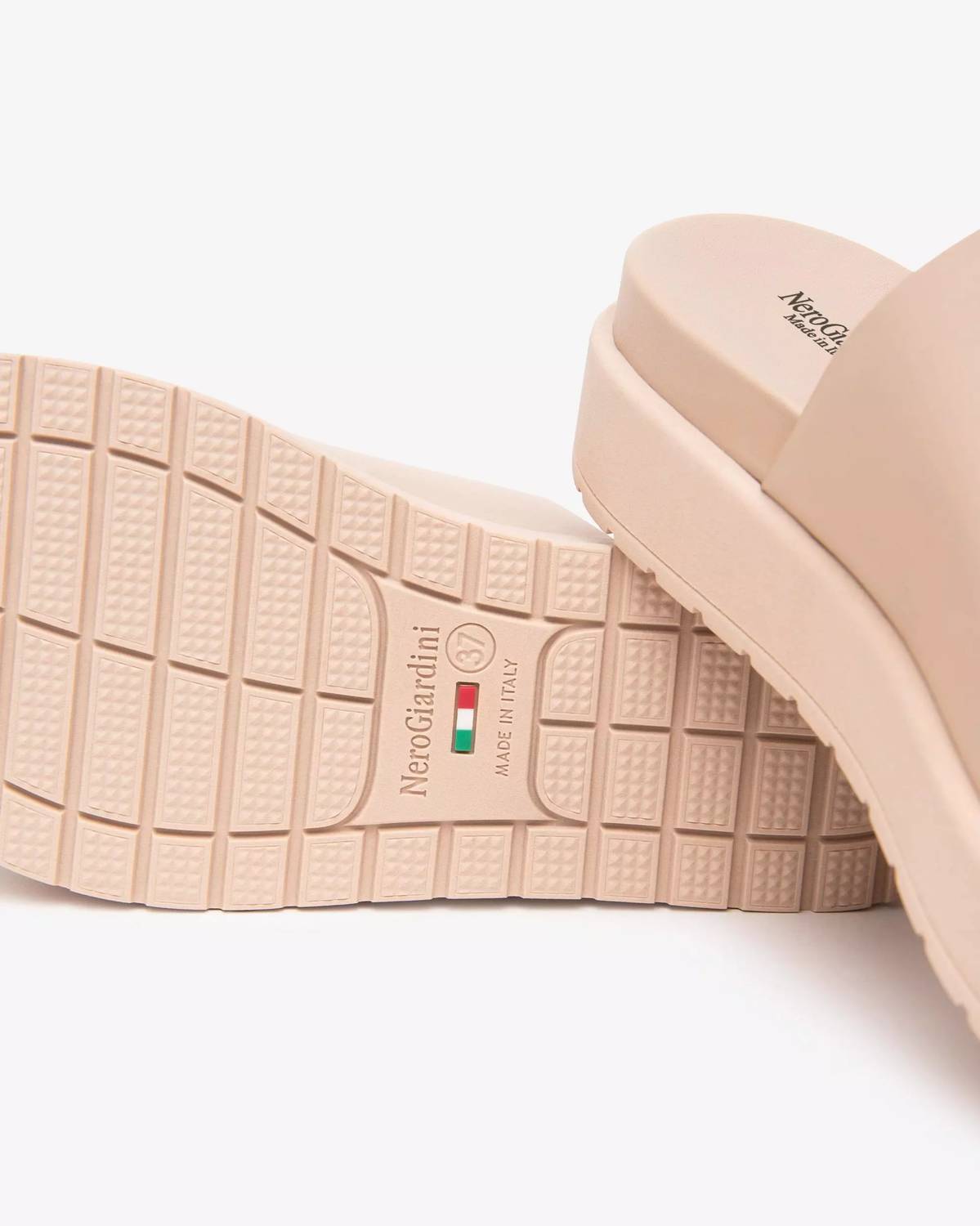 NeroGiardini Women's Armenia Buckle Slide in nude - women's sandal - view 4