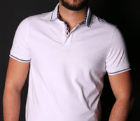 Eight X - Slim Fit Polo With Colorful Trim In Collar