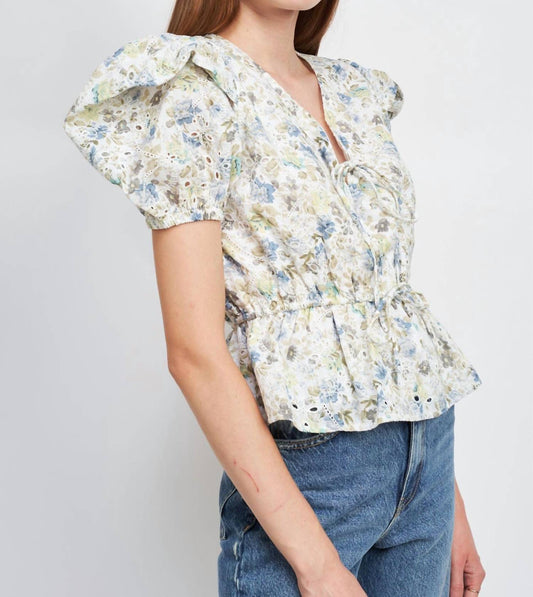 En Saison - Eliza Eyelet Blouse