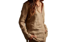 James Perse - Open Henley Collared Shirt