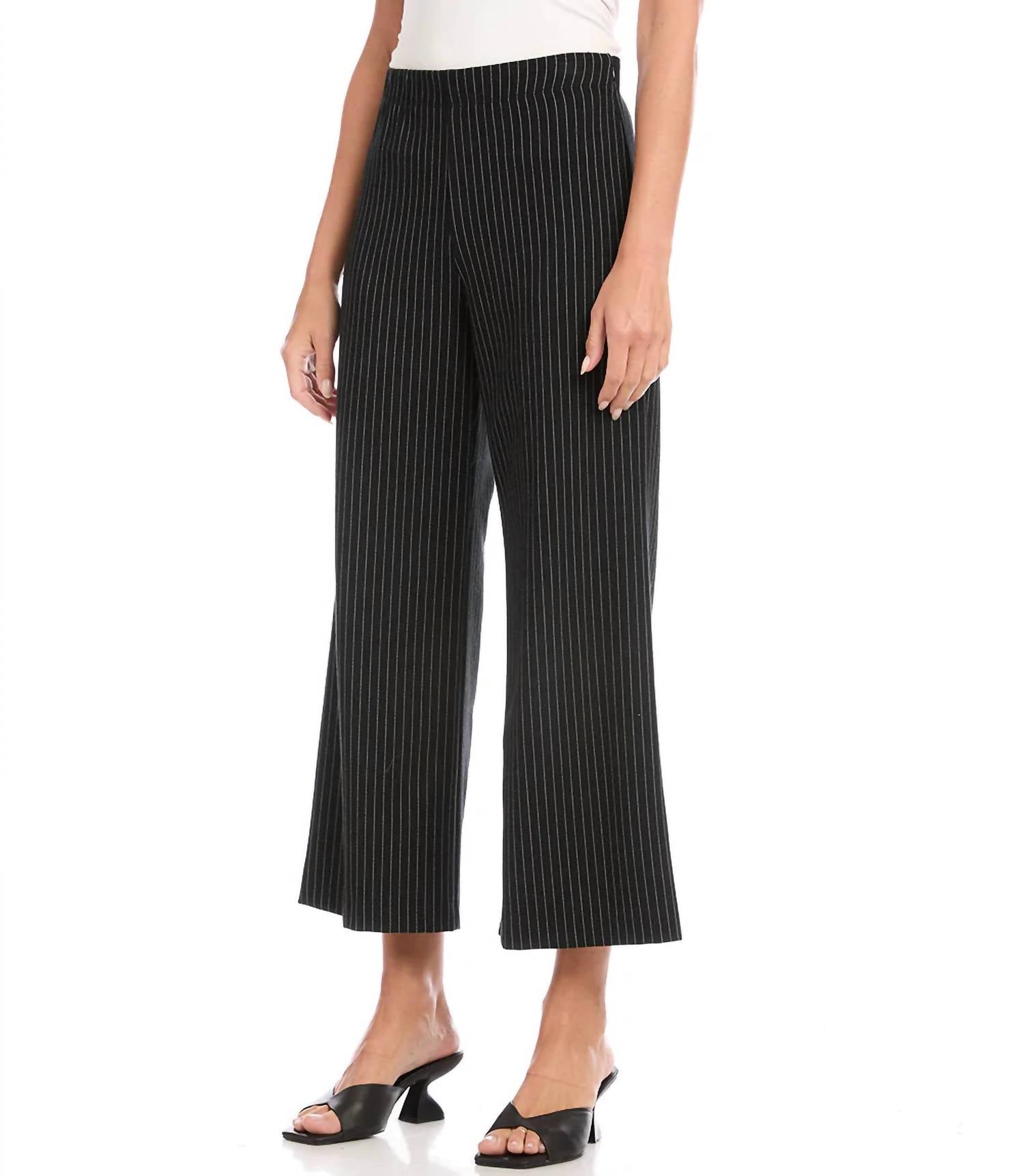 Karen Kane - Philine Pinstripe Cropped Pants
