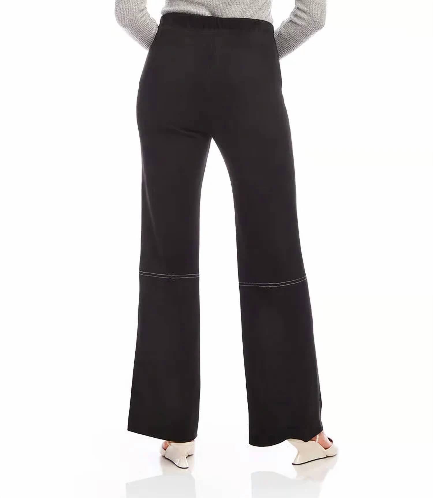 Karen Kane - Fanna Faux Suede Stitch Pants