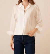 Bailey Rose - Cleo Lace Button Down Shirt